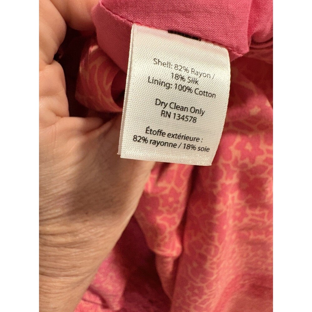 Vineyard Vines Floral Bloussan Sweet Taffy Dress Size 4, lined - Picture 4 of 4